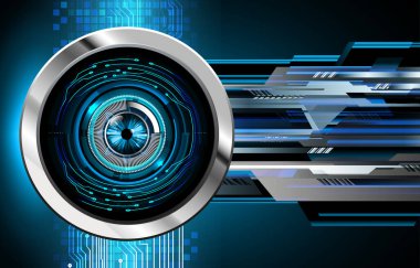 Fütürist teknolojinin parlayan kalkanlı dijital arkaplanının vektör çizimi