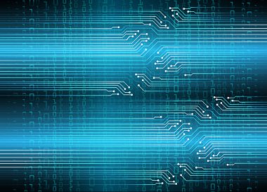 Devre kartlı soyut mavi arkaplan