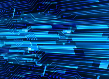 Bilgisayar devresi olan soyut teknoloji arkaplanı