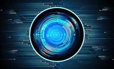 Fütürist teknolojik elementlere sahip soyut teknoloji arka planı