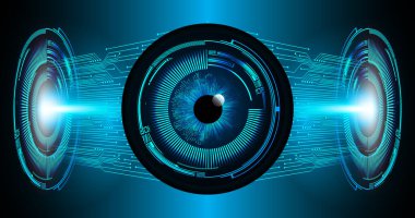 Fütürist teknoloji arka planının dijital illüstrasyonu