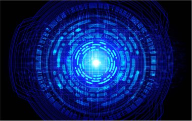 Soyut teknoloji geçmişi. Vektör illüstrasyonu