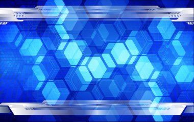 Altıgen ve satırlı soyut arkaplan