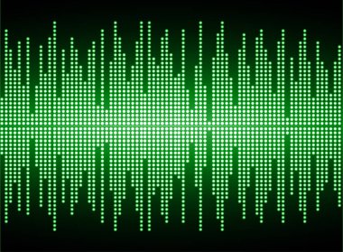 ses dalgası. vektör illüstrasyonu.