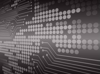 Devre kartı ile soyut arkaplan