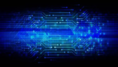 Devre kartlı soyut mavi arkaplan