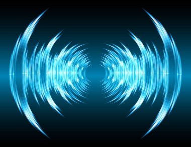 Işınlar ile soyut mavi arkaplan