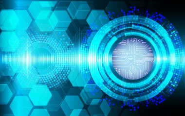 Altıgenli soyut teknoloji arkaplanı