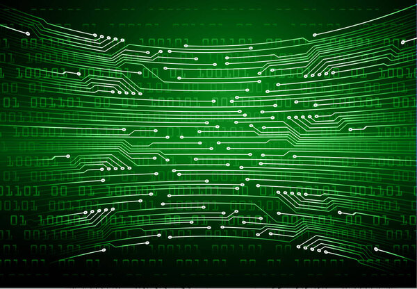 circuit board with green background