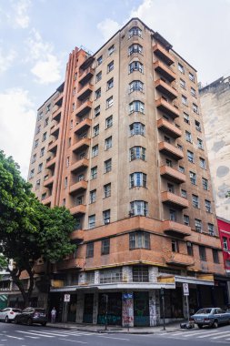 Belo Horizonte 'deki eski Art Deco binası.