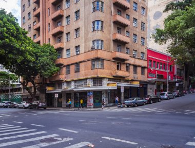 Belo Horizonte şehir merkezinde kapalı dükkanlar