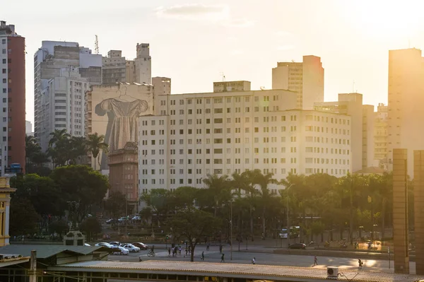 Belo Horizonte Downtown Skyline Sunset — Stock Photo, Image