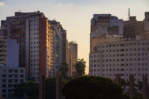 Belo Horizonte Downtown Skyline Sunset — Stock Photo, Image