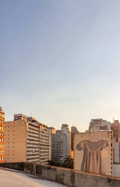 Belo Horizonte Downtonw Panorama Při Západu Slunce — Stock fotografie