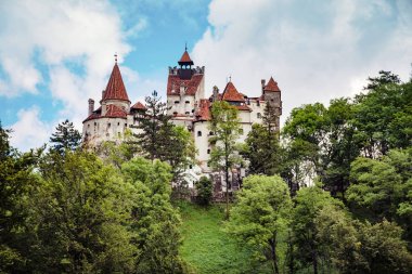 Transilvanya Drakula ortaçağ Bran kale, Brasov bölge, Romanya