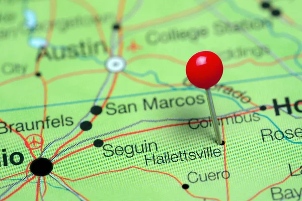 Холлетсвилл Карте Техаса Сша — стоковое фото