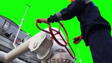 İşçi Küresel Vana açar