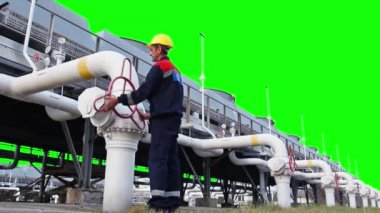 İşçi Küresel Vana kapatır