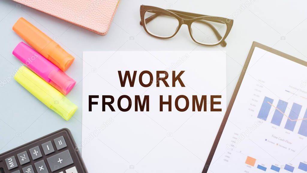 Work from home message on today page
