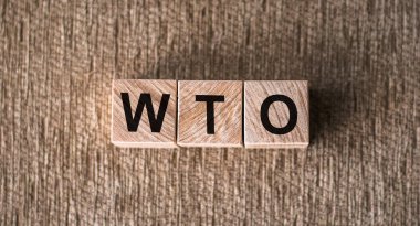 Finance Concept, WTO or World Trade Organization written clipart