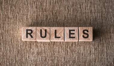 Ahşap küp ve masa arkası kavramı üzerine sözcüğün kapanışı - kurallar