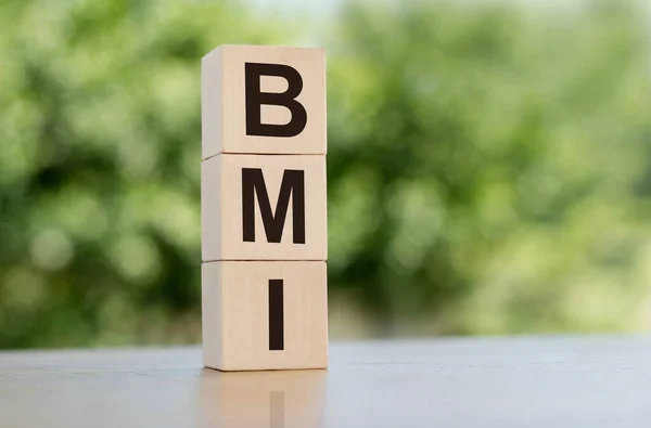 Akronym Bmi Body Mass Index Holzwürfel Mit Buchstaben Auf Dem — Stockfoto