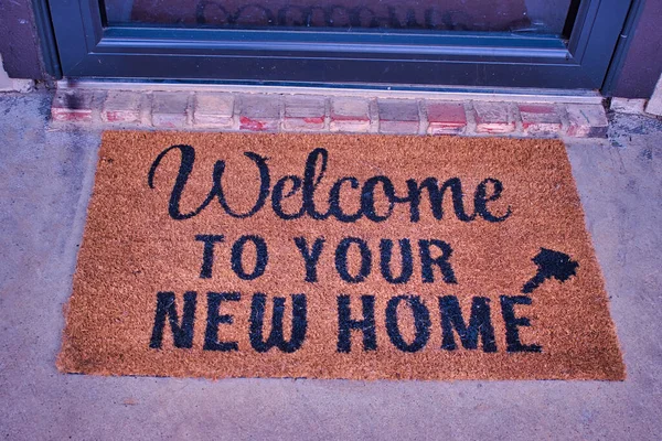 Real Estate Agent Welcome Mat — Stock Photo, Image