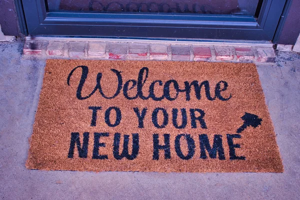 Agente Inmobiliario Welcome Mat —  Fotos de Stock