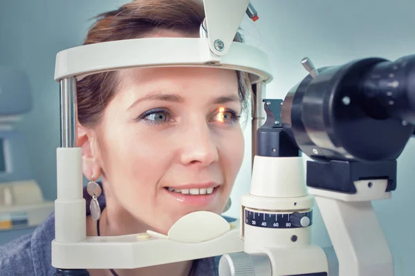 Checking eyesight in a clinic of the future