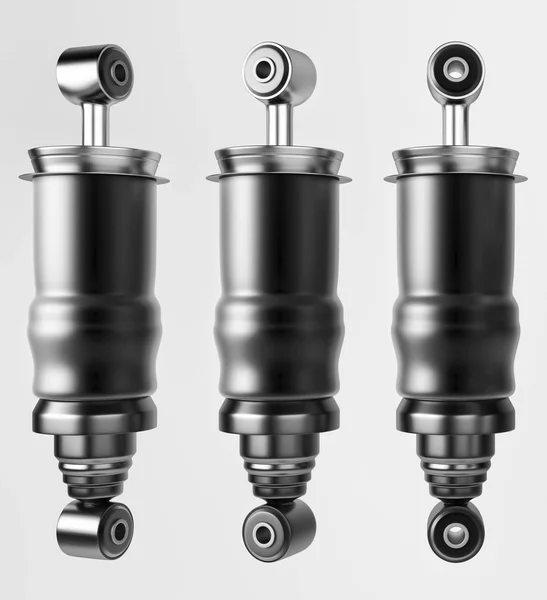 3D rendering. Trucks Cabin Shock Absorber, New auto parts, spare parts Cabinedemper. — Stok fotoğraf