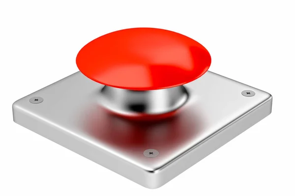 3D рендеринг. Красные кнопки на белом фоне . — стоковое фото