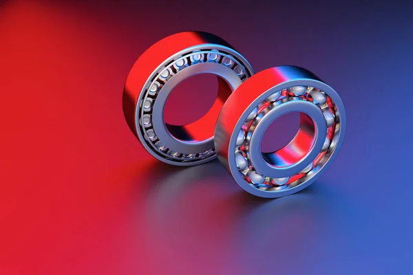 3D rendering. Automotive bearings auto spare parts. — Stock Photo, Image