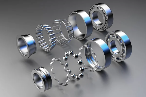 3D-rendering. Automotive lagers auto Spare Parts. — Stockfoto