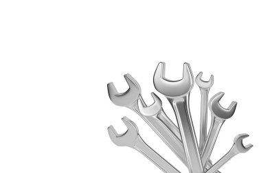 İzole anahtarlar. 3d render