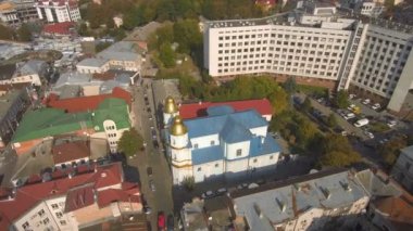Imano-Frankivsk şehir, Ukrayna, Belediye Binası ile tarihi merkezi.