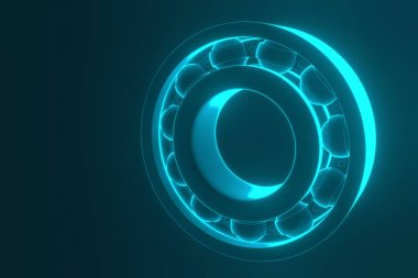 3D render. Yedek parça otomotiv rulmanlar otomatik.