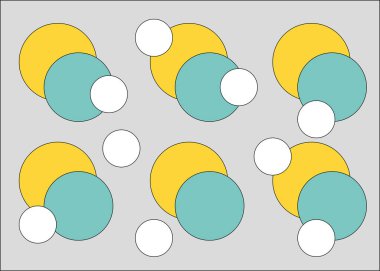 Gri arkaplanı olan renkli daireler