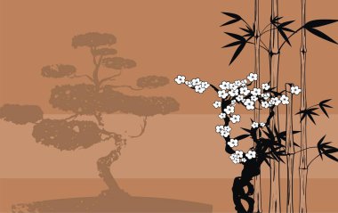 arka plan asian bambu vektör formatında edit3 için çok kolay Japonya 