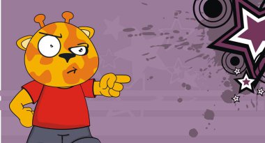 komik zürafa çocuk çizgi film arka plan vectro biçimde düzenlemek çok kolay