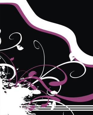 Soyut floriture arka planda vektör biçimi düzenlemek çok kolay