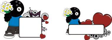 komik bowling çocuk çizgi film kopya alanı düzenlemek çok kolay vektör formatında