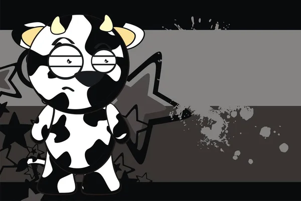 Zebra Desenho Animado Fundo Expressão Formato Vetor — Vetor de Stock