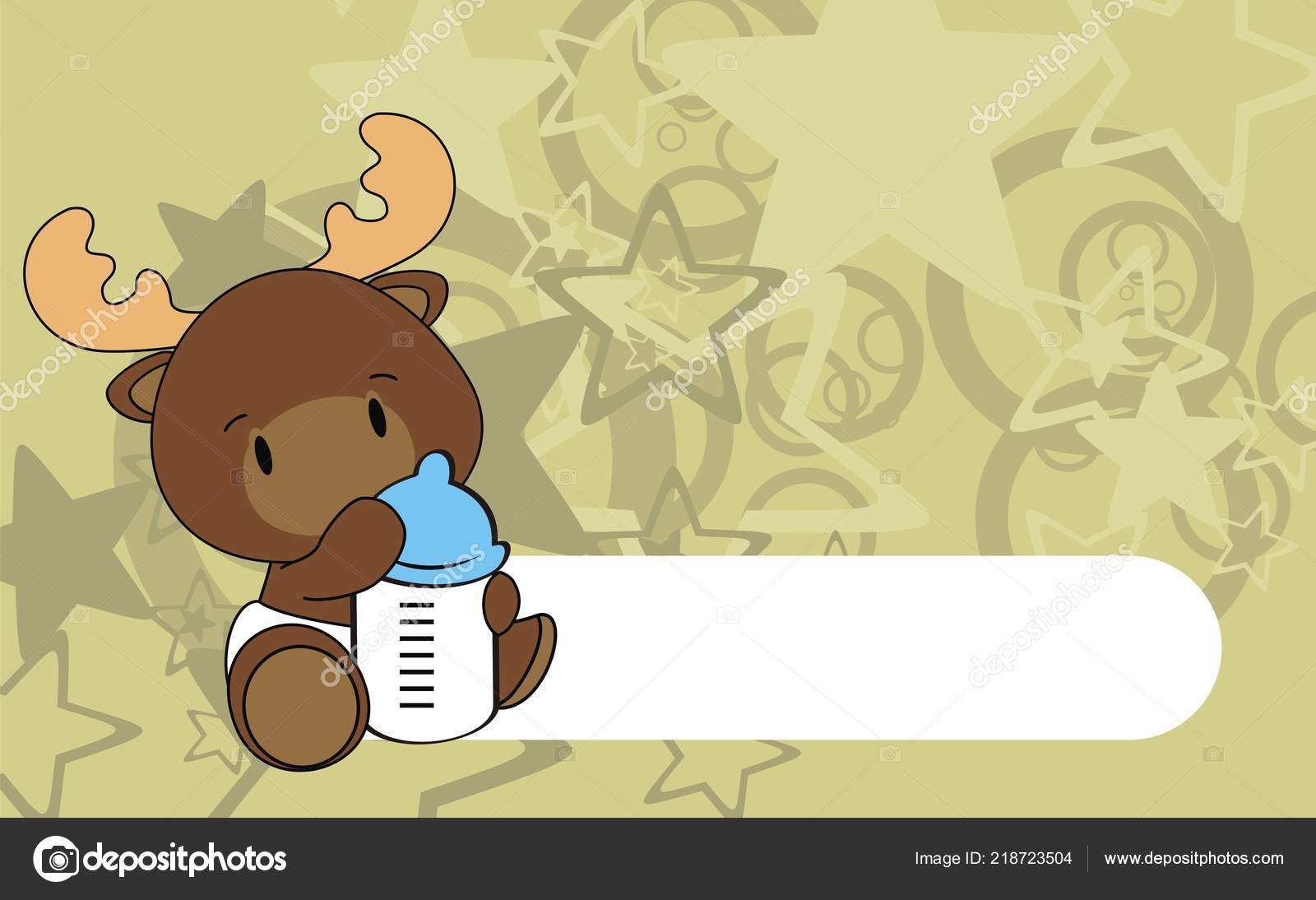 Cute Baby Moose Feeding Bottle Cartoon Background Vector Format Very Vector Image By C Hayashix23 Vector Stock Cute Baby Moose Feeding Bottle Cartoon Background Vector Format Very Vector Image By C Hayashix23 Vector Stock