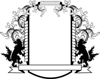  Heraldik kalkan arması arma arması vektör formatında.