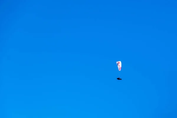 Hang-gliding in Swiss Alps from top of Rochers-de-Naye, near Montreux, Canton of Vaud, Switzerland.