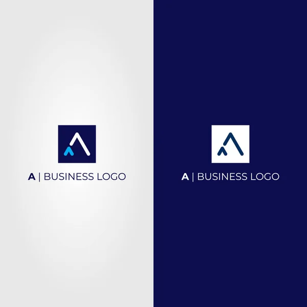 Letter Logo Arrow Blue Square Elegant Modern Clean Professional Suitable — Stock Vector