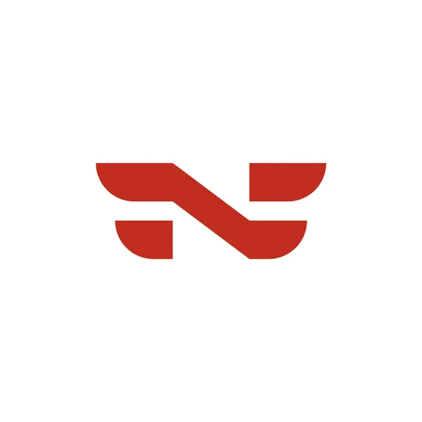 Buchstabe Und Flügel Logo — Stockvektor