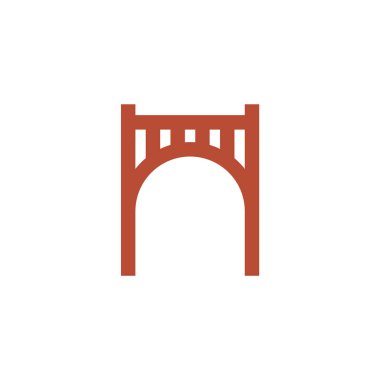 Yay şekilli bir köprü ya da kapı logosu