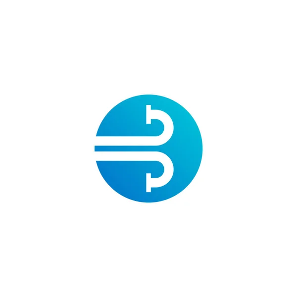 Duże Logo Litery Dla Przedsiębiorstwa Rurociągowego Dostawczego — Wektor stockowy