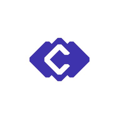 C harfi kare elmas şeklinde.